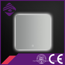 Square Touch Screen LED Backlit Chamfered Edge LED Bathroom Mirror